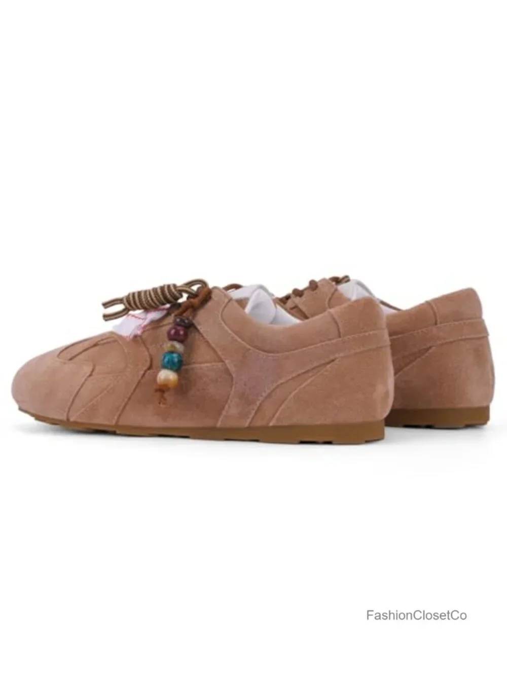 Retro Fashion Sneakers with Two-Tone Laces - Breathable Mesh Lining - Comfort